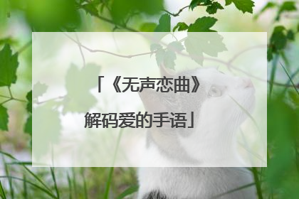 《无声恋曲》解码爱的手语