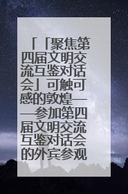 「聚焦第四届文明交流互鉴对话会」可触可感的敦煌——参加第四届文明交流互鉴对话会的外宾参观上元市集