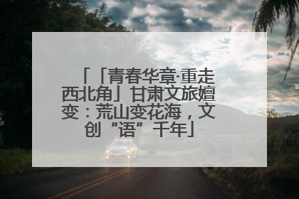 「青春华章·重走西北角」甘肃文旅嬗变：荒山变花海，文创“语”千年