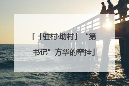 「驻村·助村」“第一书记”方华的牵挂