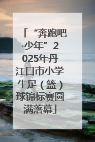 “奔跑吧·少年”2025年丹江口市小学生足（篮）球锦标赛圆满落幕