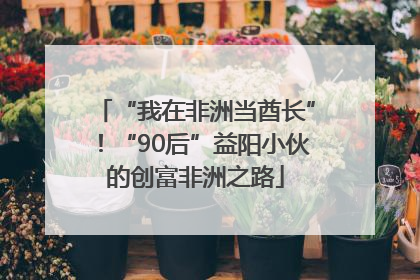 “我在非洲当酋长”！“90后”益阳小伙的创富非洲之路