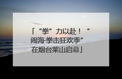 “拳”力以赴！“闹海·拳击狂欢季”在烟台莱山启幕