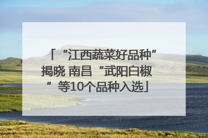 “江西蔬菜好品种”揭晓 南昌“武阳白椒”等10个品种入选