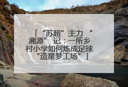 “苏超”主力 “溯源” 记：一所乡村小学如何炼成足球 “造星梦工场”