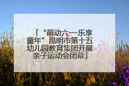 “萌动六一·乐享童年”昆明市第十五幼儿园教育集团开展亲子运动会闭幕