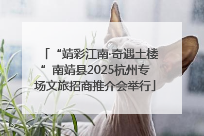 “靖彩江南·奇遇土楼”南靖县2025杭州专场文旅招商推介会举行