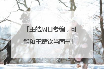 王皓周日考编，可能和王楚钦当同事