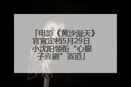 电影《黄沙漫天》官宣定档5月29日 小沈阳领衔“心眼子喜剧”赛道