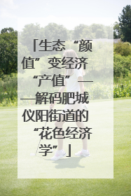 生态“颜值”变经济“产值”——解码肥城仪阳街道的“花色经济学”