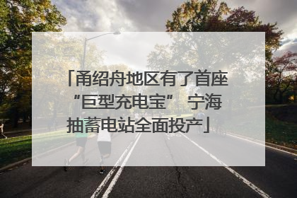 甬绍舟地区有了首座“巨型充电宝” 宁海抽蓄电站全面投产