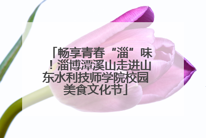 畅享青春“淄”味！淄博潭溪山走进山东水利技师学院校园美食文化节
