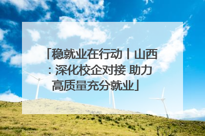 稳就业在行动丨山西：深化校企对接 助力高质量充分就业
