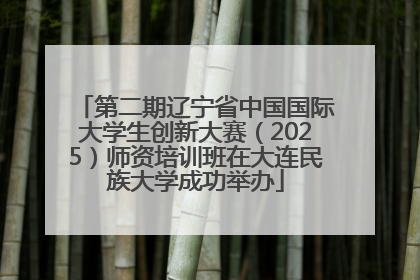 第二期辽宁省中国国际大学生创新大赛（2025）师资培训班在大连民族大学成功举办
