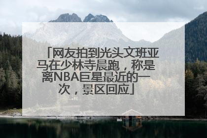 网友拍到光头文班亚马在少林寺晨跑，称是离NBA巨星最近的一次，景区回应