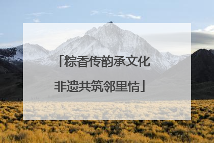 粽香传韵承文化 非遗共筑邻里情