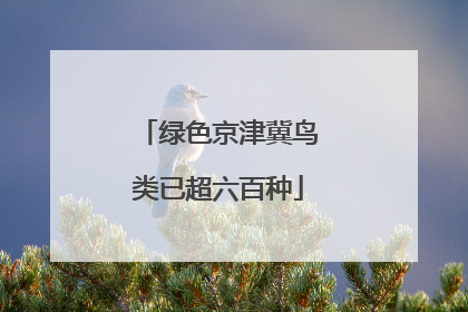绿色京津冀鸟类已超六百种