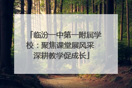 临汾一中第一附属学校：聚焦课堂展风采 深耕教学促成长