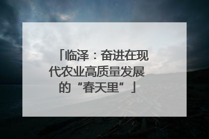 临泽：奋进在现代农业高质量发展的“春天里”