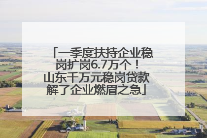 一季度扶持企业稳岗扩岗6.7万个！山东千万元稳岗贷款解了企业燃眉之急