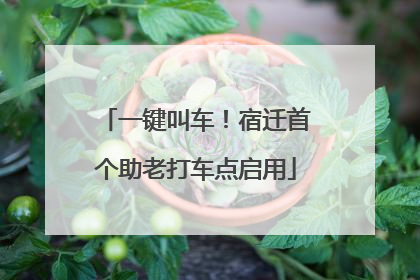 一键叫车！宿迁首个助老打车点启用