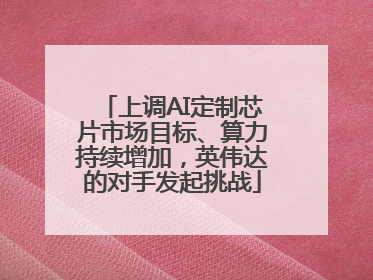 上调AI定制芯片市场目标、算力持续增加，英伟达的对手发起挑战