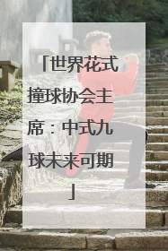 世界花式撞球协会主席：中式九球未来可期