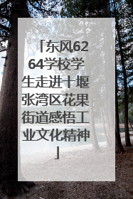 东风6264学校学生走进十堰张湾区花果街道感悟工业文化精神