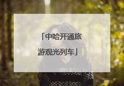 中哈开通旅游观光列车