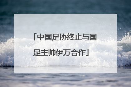 中国足协终止与国足主帅伊万合作