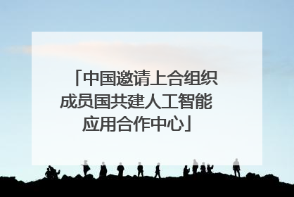 中国邀请上合组织成员国共建人工智能应用合作中心