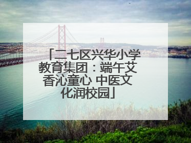 二七区兴华小学教育集团：端午艾香沁童心 中医文化润校园