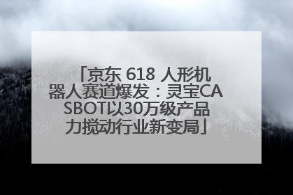 京东 618 人形机器人赛道爆发：灵宝CASBOT以30万级产品力搅动行业新变局
