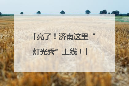 亮了！济南这里“灯光秀”上线！