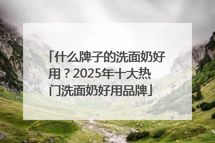 什么牌子的洗面奶好用？2025年十大热门洗面奶好用品牌