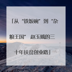 从“铁饭碗”到“杂粮王国” 赵玉娥的三十年扶贫创业路