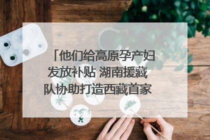 他们给高原孕产妇发放补贴 湖南援藏队协助打造西藏首家高原产儿协同中心