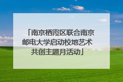 南京栖霞区联合南京邮电大学启动校地艺术共创主题月活动