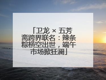 卫龙 × 五芳斋跨界联名：辣条粽横空出世，端午市场掀狂澜