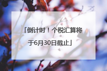 倒计时！个税汇算将于6月30日截止