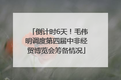 倒计时6天！毛伟明调度第四届中非经贸博览会筹备情况