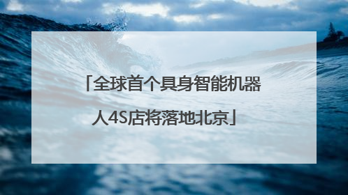 全球首个具身智能机器人4S店将落地北京