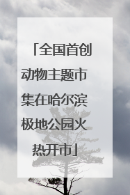 全国首创动物主题市集在哈尔滨极地公园火热开市