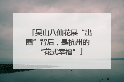 吴山八仙花展“出圈”背后，是杭州的“花式幸福”