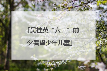 吴桂英“六一”前夕看望少年儿童
