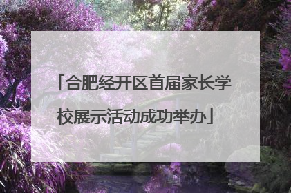 合肥经开区首届家长学校展示活动成功举办