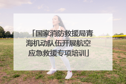 国家消防救援局青海机动队伍开展航空应急救援专项培训