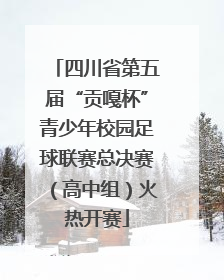 四川省第五届“贡嘎杯”青少年校园足球联赛总决赛（高中组）火热开赛