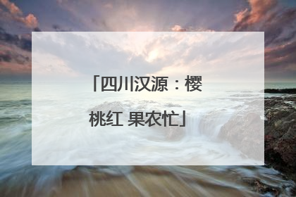 四川汉源：樱桃红 果农忙