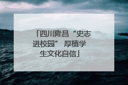 四川隆昌“史志进校园” 厚植学生文化自信